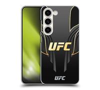Head Case Designs sous Licence Officielle UFC Jersey Noir Doré Logo Coque Dure pour l'arrière Compatible avec Samsung Galaxy S23 5G