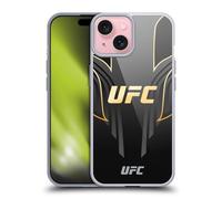 Head Case Designs sous Licence Officielle UFC Jersey Noir Doré Logo Coque en Gel Doux Compatible avec Apple iPhone 15