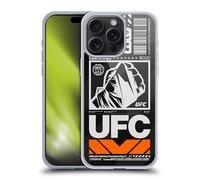 Head Case Designs sous Licence Officielle UFC Typographie Graphisme De Logo Coque en Gel [Protection de Qualité Militaire] Compatible avec Apple iPhone 15 Pro Max