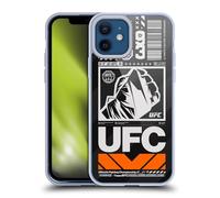 Head Case Designs sous Licence Officielle UFC Typographie Graphisme De Logo Coque en Gel [Protection de Qualité Militaire] Compatible avec Apple iPhone 12 / iPhone 12 Pro Et Compatible avec MagSafe