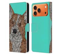 Head Case Designs sous Licence Officielle Valentina Corgi Chiens Étui Portefeuille en Cuir Compatible avec Apple iPhone 17 Pro Max