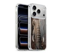 Head Case Designs sous Licence Officielle Vincent HIE Eléphant Animaux À Grand Visage Coque en Gel [Protection de Qualité Militaire] Compatible avec Apple iPhone 17 Pro Et avec MagSafe