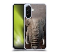 Head Case Designs sous Licence Officielle Vincent HIE Eléphant Animaux À Grand Visage Coque en Gel [Protection de Qualité Militaire] Compatible avec Samsung Galaxy A36 5G