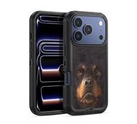 Head Case Designs sous Licence Officielle Vincent HIE Rottweiler Chiens À Grosse Tête Étui Antichoc Ultra-Blindé Compatible avec Apple iPhone 17 Pro