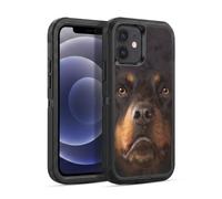 Head Case Designs sous Licence Officielle Vincent HIE Rottweiler Chiens À Grosse Tête Étui Antichoc Ultra-Blindé Compatible avec Apple iPhone 12 / iPhone 12 Pro