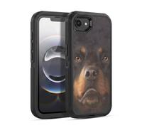 Head Case Designs sous Licence Officielle Vincent HIE Rottweiler Chiens À Grosse Tête Étui Antichoc Ultra-Blindé Compatible avec Apple iPhone 16e / iPhone 17e