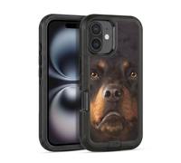 Head Case Designs sous Licence Officielle Vincent HIE Rottweiler Chiens À Grosse Tête Étui Antichoc Ultra-Blindé Compatible avec Apple iPhone 16