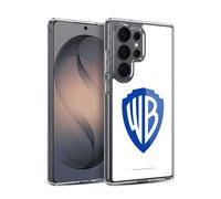 Head Case Designs sous Licence Officielle Warner Bros. Shield Blanc Logo Coque en Gel [Protection de Qualité Militaire] Compatible avec Samsung Galaxy S26 Ultra