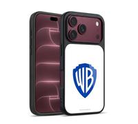 Head Case Designs sous Licence Officielle Warner Bros. Shield Blanc Logo Coque en Gel renforcée [Protection de Qualité Militaire] Compatible avec Apple iPhone 18 Pro