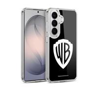 Head Case Designs sous Licence Officielle Warner Bros. Shield Noir Logo Coque en Gel [Protection de Qualité Militaire] Compatible avec Samsung Galaxy S26 Plus