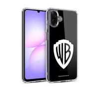 Head Case Designs sous Licence Officielle Warner Bros. Shield Noir Logo Coque en Gel [Protection de Qualité Militaire] Compatible avec Samsung Galaxy A07 4G