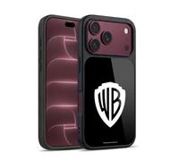 Head Case Designs sous Licence Officielle Warner Bros. Shield Noir Logo Coque en Gel renforcée [Protection de Qualité Militaire] Compatible avec Apple iPhone 18 Pro