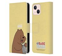 Head Case Designs sous Licence Officielle We Bare Bears Grizzly Art du Personnage Étui Portefeuille en Cuir Compatible avec Apple iPhone 13