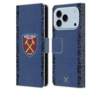 Head Case Designs sous Licence Officielle West Ham United FC Away Gardien De But 2021/22 Crête Kit Étui Portefeuille en Cuir Compatible avec Apple iPhone 17 Pro