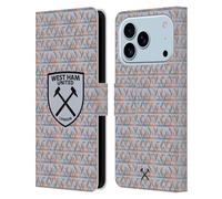 Head Case Designs sous Licence Officielle West Ham United FC Away Gardien De But 2022/23 Crête Kit Étui Portefeuille en Cuir Compatible avec Apple iPhone 17 Pro