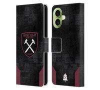Head Case Designs sous Licence Officielle West Ham United FC Away Kit D'écusson 2024/25 Étui Portefeuille en Cuir Compatible avec Apple iPhone 17