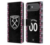 Head Case Designs sous Licence Officielle West Ham United FC Coutume Personnalisé Away Trousse 2022/23 Étui Portefeuille en Cuir Compatible avec Apple iPhone 17 Air