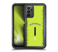 Head Case Designs sous Licence Officielle West Ham United FC Mads Hermansen 2025/26 Joueurs Home Kit Étui Antichoc Ultra-Blindé Compatible avec Samsung Galaxy A23 / 5G (2022)