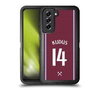 Head Case Designs sous Licence Officielle West Ham United FC Mohammed Kudus 2024/25 Joueurs Home Kit Étui Antichoc Ultra-Blindé Compatible avec Samsung Galaxy S21 FE 5G