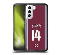 Head Case Designs sous Licence Officielle West Ham United FC Mohammed Kudus 2024/25 Joueurs Home Kit Étui Antichoc Ultra-Blindé Compatible avec Samsung Galaxy S21+ 5G