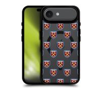 Head Case Designs sous Licence Officielle West Ham United FC Motif Icône de Logo Black Shockproof Bumper Case [Military Grade] Compatible with Apple iPhone 17 Air and Compatible with MagSafe