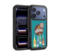 Head Case Designs sous Licence Officielle Willy Wonka and The Chocolate Factory Boisson Gazeuse Levante Graphiques Étui Antichoc Ultra-Blindé Compatible avec Apple iPhone 17 Pro