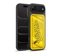Head Case Designs sous Licence Officielle Willy Wonka and The Chocolate Factory Ticket d'or Graphiques Coque en Gel renforcée [Protection de Qualité Militaire] Compatible avec Apple iPhone 17 Air