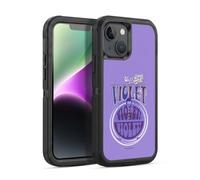 Head Case Designs sous Licence Officielle Willy Wonka and The Chocolate Factory Violet Beauregarde Graphiques Étui Antichoc Ultra-Blindé Compatible avec Apple iPhone 14