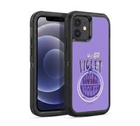 Head Case Designs sous Licence Officielle Willy Wonka and The Chocolate Factory Violet Beauregarde Graphiques Étui Antichoc Ultra-Blindé Compatible avec Apple iPhone 12 / iPhone 12 Pro