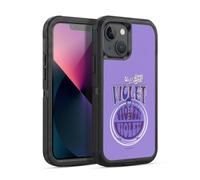 Head Case Designs sous Licence Officielle Willy Wonka and The Chocolate Factory Violet Beauregarde Graphiques Étui Antichoc Ultra-Blindé Compatible avec Apple iPhone 13