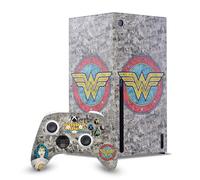 Head Case Designs Sous Licence Officielle Wonder Woman DC Comics Collage Vintage Couverture de bande dessinée Enveloppement De Console De Jeu Et Skins Pour Manette compatible avec Xbox Series X