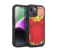 Head Case Designs sous Licence Officielle Wonder Woman DC Comics Costume Logos Étui Antichoc Ultra-Blindé Compatible avec Apple iPhone 14