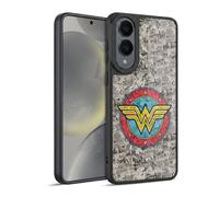 Head Case Designs sous Licence Officielle Wonder Woman DC Comics Logo Comics Art Vintage Coque en Gel renforcée [Protection de Qualité Militaire] Compatible avec Samsung Galaxy S25 Edge