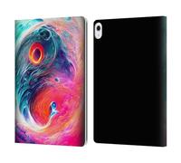 Head Case Designs sous Licence Officielle Wumples Vortex Yin Yang Bleu Et Rose Arts Cosmiques Étui Portefeuille en Cuir Compatible avec Apple iPad Air 13 2024/2025