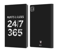 Head Case Designs sous Licence Officielle WWE 24/7/365 The Rock Étui Portefeuille en Cuir Compatible avec Apple iPad Pro 11 M4 2024
