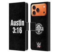 Head Case Designs sous Licence Officielle WWE 3:16 Stone Cold Steve Austin Étui Portefeuille en Cuir Compatible avec Apple iPhone 17 Pro Max