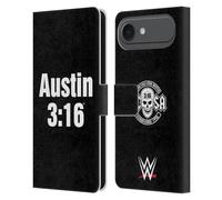Head Case Designs sous Licence Officielle WWE 3:16 Stone Cold Steve Austin Étui Portefeuille en Cuir Compatible avec Apple iPhone 17 Air
