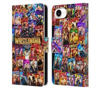 Head Case Designs sous Licence Officielle WWE Affiche Art Clé Wrestlemania 41 Étui Portefeuille en Cuir Compatible avec Apple iPhone 16e