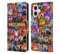Head Case Designs sous Licence Officielle WWE Affiche Art Clé Wrestlemania 41 Étui Portefeuille en Cuir Compatible avec Apple iPhone 16