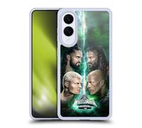 Head Case Designs sous Licence Officielle WWE Affiche Artistique Clé Wrestlemania 40 Coque en Gel [Protection de Qualité Militaire] Compatible avec Samsung Galaxy S25 Edge