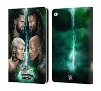 Head Case Designs sous Licence Officielle WWE Affiche Artistique Clé Wrestlemania 40 Étui Portefeuille en Cuir Compatible avec Apple iPad Air 2 (2014)