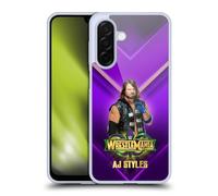 Head Case Designs sous Licence Officielle WWE AJ Styles Wrestlemania 34 Superstars Coque en Gel [Protection de Qualité Militaire] Compatible avec Samsung Galaxy A26 5G