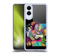 Head Case Designs sous Licence Officielle WWE Art Au Néon Bret Hart Coque en Gel [Protection de Qualité Militaire] Compatible avec Samsung Galaxy S25 Edge