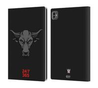 Head Case Designs sous Licence Officielle WWE Brahma Taureau The Rock Étui Portefeuille en Cuir Compatible avec Apple iPad Pro 11 M4 2024
