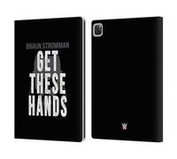 Head Case Designs sous Licence Officielle WWE Braun Strowman Hands Superstars 6 Étui Portefeuille en Cuir Compatible avec Apple iPad Pro 13 M4 2024