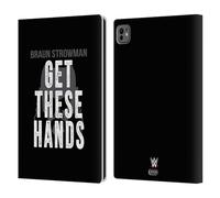 Head Case Designs sous Licence Officielle WWE Braun Strowman Hands Superstars 6 Étui Portefeuille en Cuir Compatible avec Apple iPad Pro 11 M4 2024