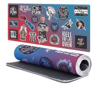 Head Case Designs sous Licence Officielle WWE Collage Autocollants CM Punk 37.4 x 15.75 x 0.16 inches (900 x 400 mm) - XL Tapis De Souris pour Jeux Bureau PC Clavier