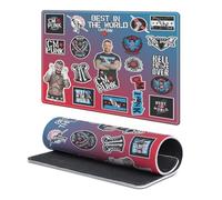 Head Case Designs sous Licence Officielle WWE Collage Autocollants CM Punk 9.84 x 11.81 x 0.12 inches (250 x 300 mm) - S Tapis De Souris pour Jeux Bureau PC Clavier