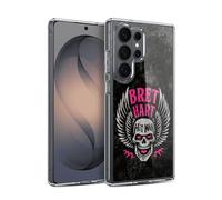 Head Case Designs sous Licence Officielle WWE Crâne De Hitman Bret Hart Coque en Gel [Protection de Qualité Militaire] Compatible avec Samsung Galaxy S26 Ultra