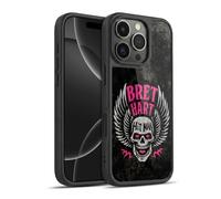 Head Case Designs sous Licence Officielle WWE Crâne De Hitman Bret Hart Coque en Gel renforcée [Protection de Qualité Militaire] Compatible avec Apple iPhone 16 Pro